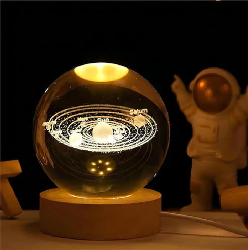 3D Planet Crystal Ball Night Lamp