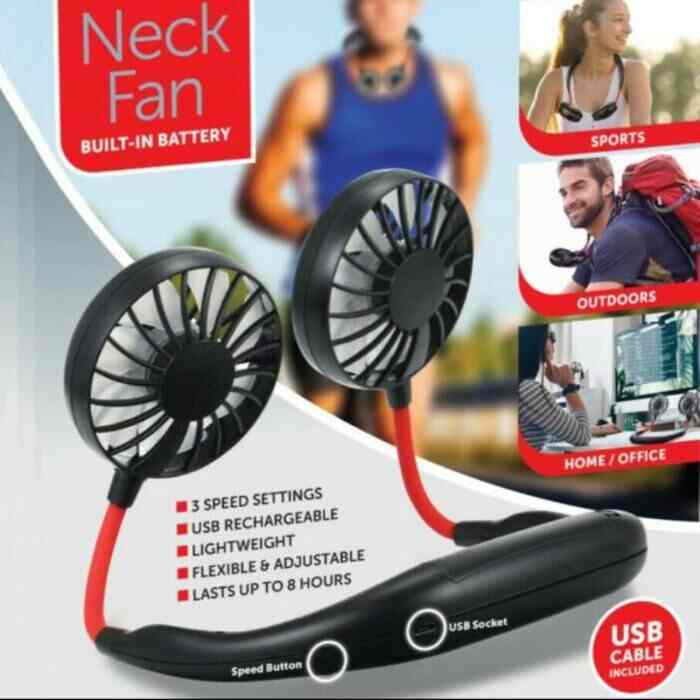 Hands-Free Wearable Neck Fan